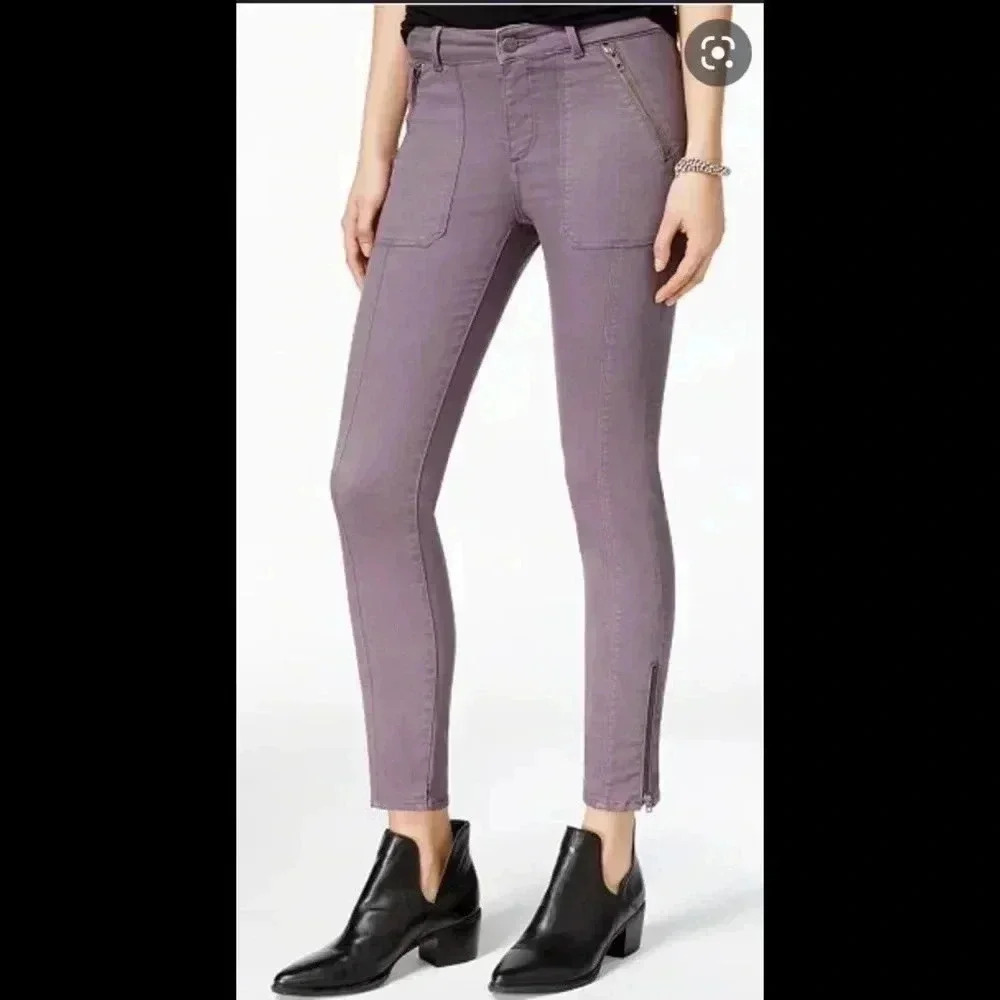 M1858 Luna Mid Rise Skinny Lavender Jeans Size 4 (NWOT)